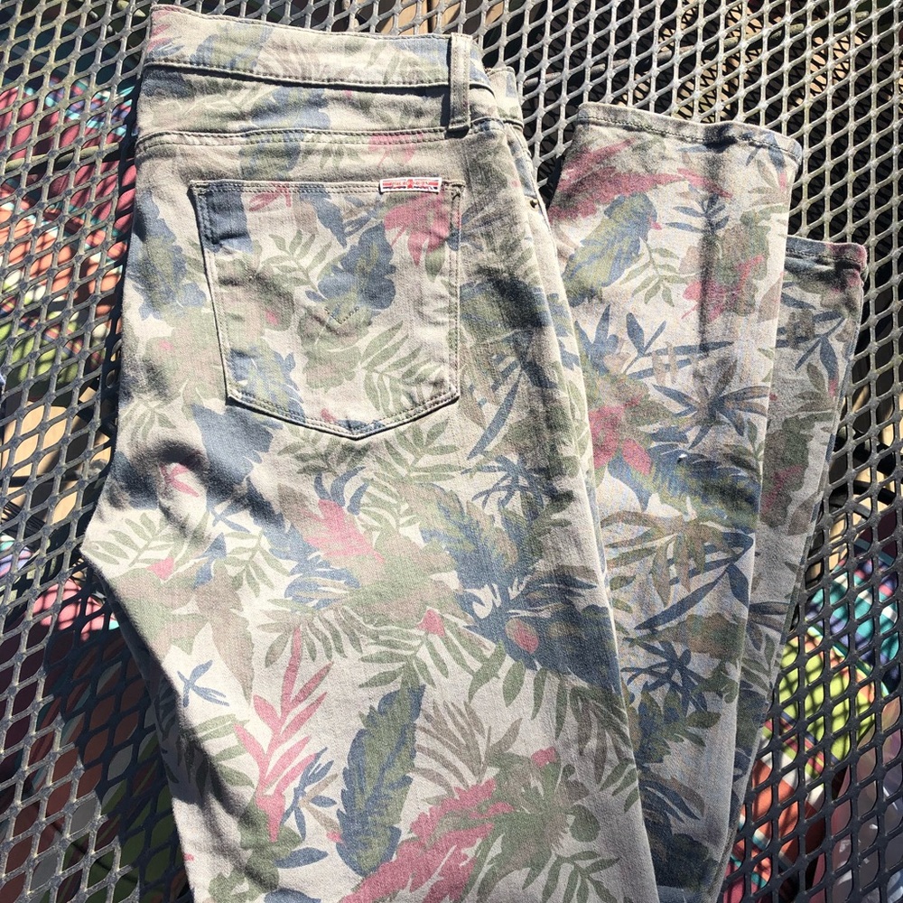 Hudson tropical print jeans size 31